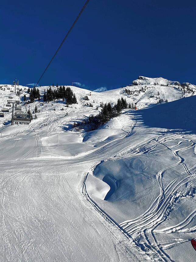 Einladend: Das Skigebiet Damüls.
