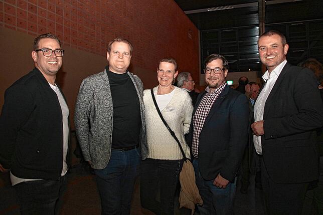 Johannes Wener, Mathias und Nicole Keller, Markus Reckermann und Markus Wesner.