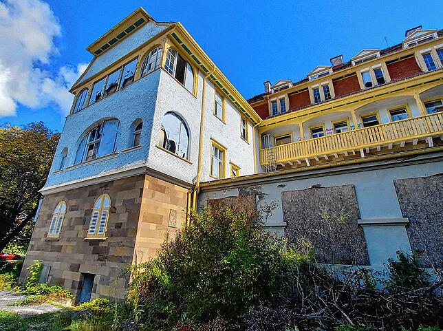 Das frühere DRK-Kindersolbad „Haus Hohenbaden“ in Bad Dürrheim. Es steht seit Anfang der 90er-Jahre leer. Der Landesverband ...