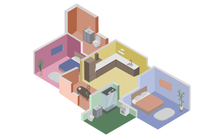 Sehr großzügig: Zwei Schlafzimmer können es schon sein bei 116 Quadratmetern in Leipzig.
