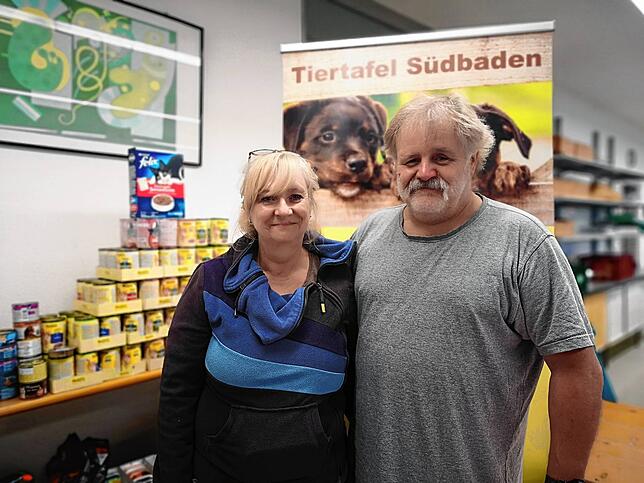 Tierfreunde in Südbaden: Nathalie Hinnenberger und Uwe Braun haben die Tiertafel gegründet (Bild vom Januar 2020).