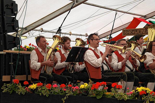Bild 8: Bilder vom Sonntagsfrühschoppen beim Blütenfest in Oberteuringen