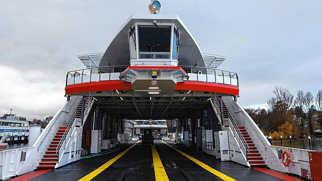 Auch eine Ursache, dass die Stadtwerke um die Wirtschaftlichkeit des Fährbetriebs kämpfen: Das neue Schiff &bdquo;Richmond&ldquo; hat ...