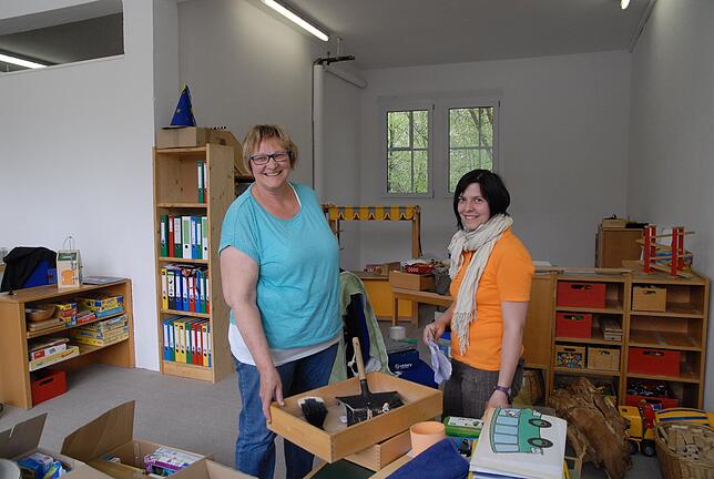 Im ehemaligen Feuerwehrhaus Brunnenmatt war auch schon der Kindergarten Rappenstein provisorisch untergebracht. Unser Bild zeigt die ...