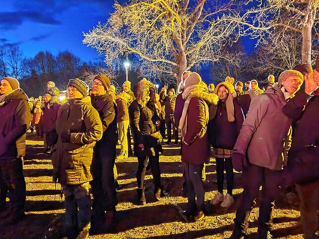 Bild 17: So schön war das Funkenfeuer am Fildenplatz