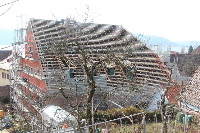 Die Renovierung des Rathauses soll im Frühjahr 2020 abgeschlossen sein.