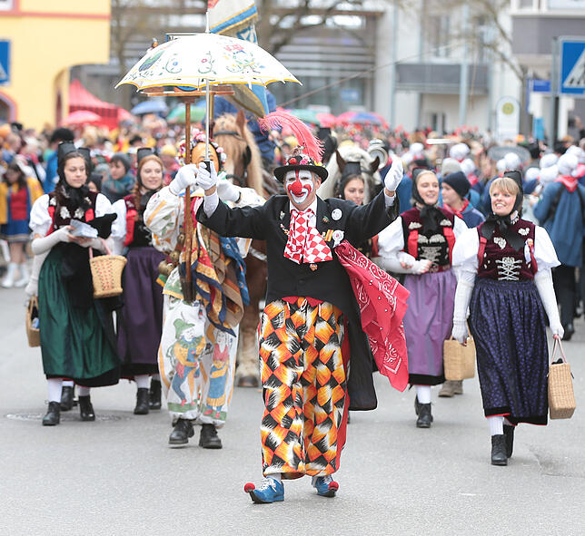 Bild 16: Bilder vom Fasnachtssonntag in Donaueschingen (Teil 2)