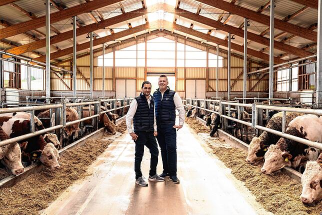 Der neue Rinderstall in Pfohren wurde nach modernen Maßstäben gebaut.