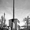 Das seinerzeit hochmoderne Kraftwerk der MBB im Jahr 1957: Die Anlage war 1952 in Betrieb gegangen und wurde im Laufe der Zeit mehrfach ...