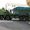 Iris-T SLM: Hinter diesem Begriff verbirgt sich ein Flugabwehrsystem mit Überwachungsradar und einem Feuerleitsystem. Die Lafette (hier ...