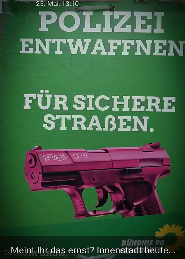 Bild 1: Gefälschte Wahl-Plakate: Steckt die rechtsextreme Identitäre Bewegung hinter der Täuschung vor den Wahlen im Mai?