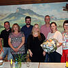 Das erneuerte Vorstandsteam des Gewerbevereins "Blumberg Geewrbevereint", von links die Beisitzer Clemens Benzing und Bärbel Herrmann, ...
