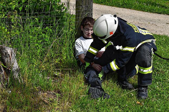 Bild 22: Bilder der Abschlussübung einer Blaulichtorganisationenübergreifenden Fortbildung