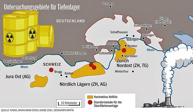 Das Gebiet Nördlich Lägern liegt unweit der deutschen Grenze, wenige Kilometer entfernt von der Gemeinde Hohentengen am Hochrhein ...