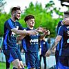 Jubel: Nach neun Niederlagen in Folge durfte der VfB Waldshut endlich wieder jubeln. Geburtstagskind Valmir Gashi, Gabriel Nolte, ...