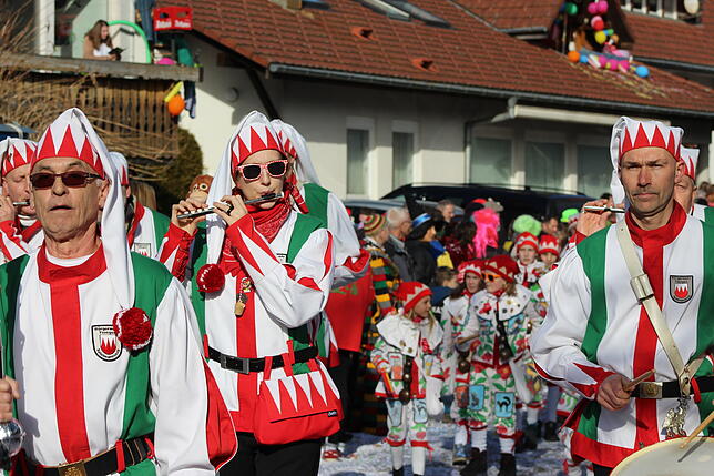 Bild 9: Strahlendes Wetter und glückselige Narren in Ühlingen. Wir haben alle Bilder (2)