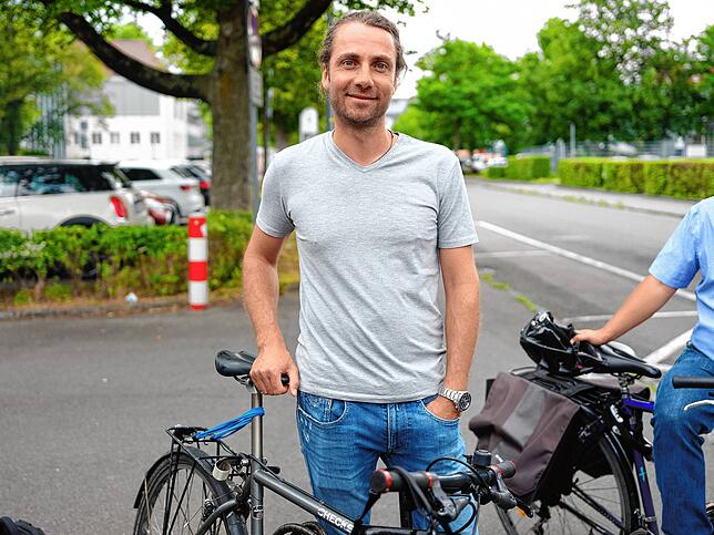 Axel Bolta ist ab der Kitzenwiese mitgefahren; nur ein Schüler schloss sich ihm dabei an.
