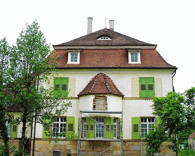 Das Douglas&lsquo;sche Forsthaus vor dem Abriss.