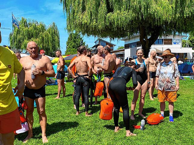 Bild 4: Bilder vom Seeschwimmen 2023 am See-Ende