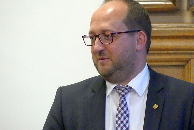 Ein bisschen Wehmut war schon dabei: Thomas Herzog bei seiner Dankesrede. Foto: him