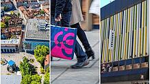 Nachdem Galeria Karstadt Kaufhof am 31. Oktober Insolvenz angekündigt hat, müssen die Standorte in Konstanz (links) und Singen (rechts) ...