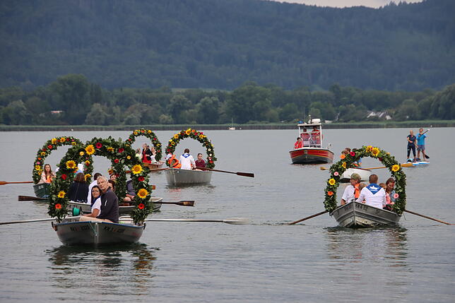 Die Mooser Wasserprozession ist ein Höhepunkt des Hausherrenfests. Sie findet in diesem Jahr am 21. Juli statt. (Archivbild)
