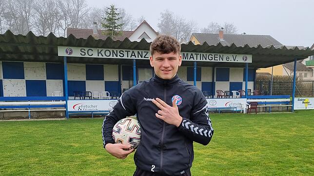 Drei Tore schoss Konstantin Hahn gegen den SV Kuppenheim, dennoch verlor der SC Konstanz-Wollmatingen 3:4.