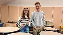 Den neuen Proberaum der Stadtmusik Pfullendorf kannten Julia Spähler und Tim Ruther noch nicht. Beide studieren in München, beide setzen ...