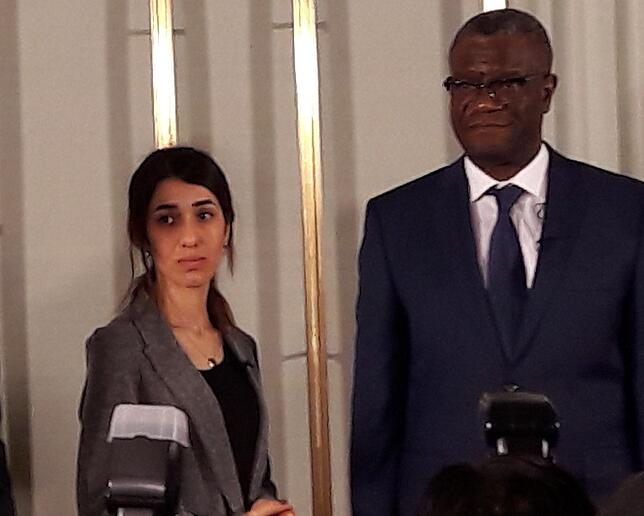 Friedensnobelpreisträger 2018: Nadia Murad und Denis Mukwege stellen sich am Sonntag den Fragen der Weltpresse.