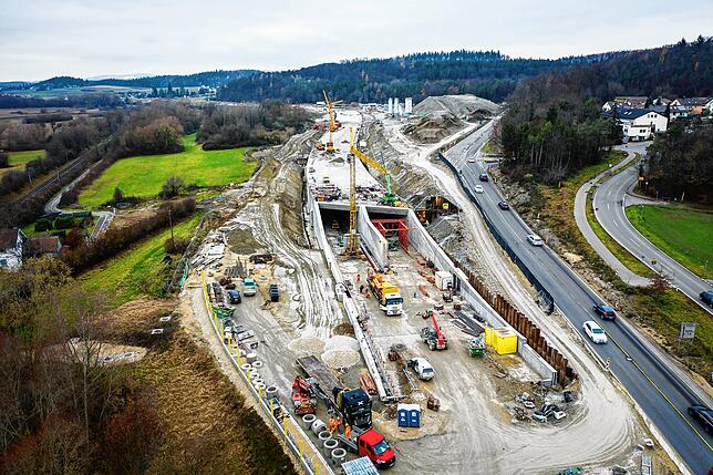 Die Tunnelpforte im Osten: Hier wurde der Letzte von 47 Tunnelblöcken betoniert.