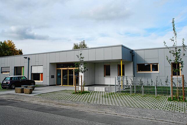 Das neue Kinderhaus in Böhringen in der Freiherr-Vom-Stein-Straße.