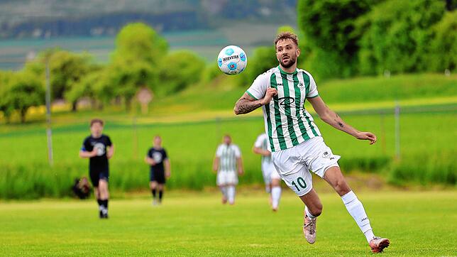 Noah Schade holte sich mit der DJK Villingen ein 1:1-Unentschieden bei der SG Riedöschingen/Hondingen.