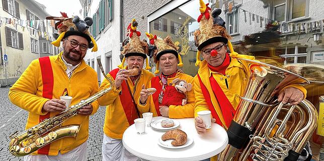 Noch eine kleine Stärkung in der Niederburg bevor die Konstanzer Gassen unsicher gemacht werden.