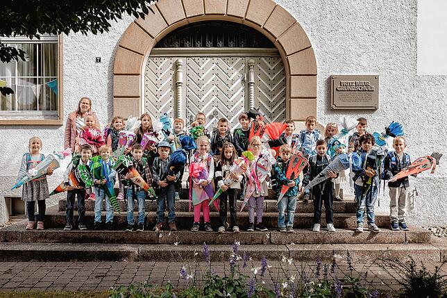 Bild 12: Das sind die Erstklässler aus Uhldingen, Frickingen, Heiligenberg, Salem, Neufrach und Owingen