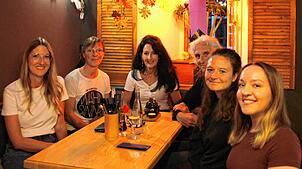 Die Runde freut sich über die Möglichkeit für Austausch. Von links: Anna Burger, Andrea Reich-Just, Verena Winiger, Joachim Grap, ...