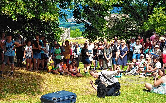Nachdem es 2022 nicht möglich war, konnte die obere Festungsruine beim Burgfest 2023 endlich wieder bespielt werden.