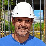 Mike Vivas auf der Baustelle des Asisi Panoramas. Was dachte er, als er den Asisi-Turm erstmals erblickte? „Mein Gedanke war, boah, was ...