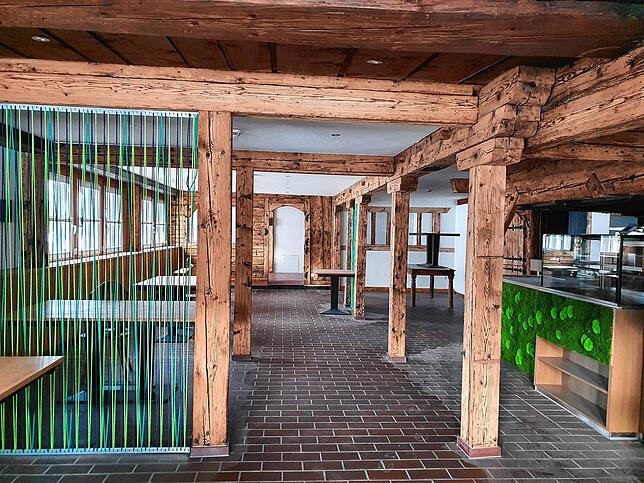 Blick ins Innere der Gastronomie.