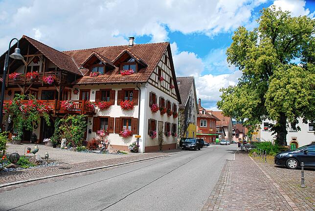 Eine Ortsansicht von Grießen.