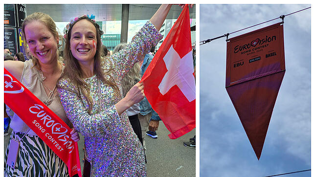 Freuen sich über den ESC in der Schweiz: Sara Keller (rechts) und Sandra Bickel. Aber lohnt sich der Besuch in der Stadt?