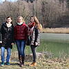 Sie sind zufrieden mit dem Einsatz der Heinz Sielmann Stiftung (von links): Julia Brantner, Sindy Bublitz und Praktikantin Anna-Lena ...