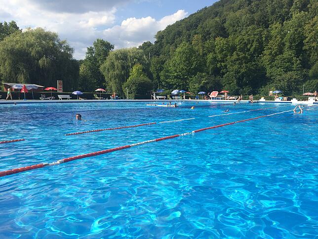 Das Freibad in Waldshut.