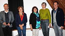 OB Philipp Frank mit dem Vorstand des Freundeskreises Blois-Waldshut-Tiengen-Lewes (von links): Anette Klinner (Schriftführerin), Elvira ...
