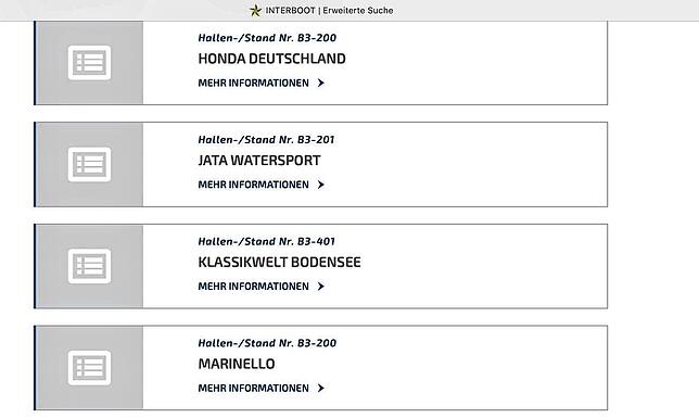 Nicht nur die Messe Klassikwelt Bodensee findet sich in der Liste der Aussteller bei der Interboot, sondern auch die Häfler Messen Pferd ...