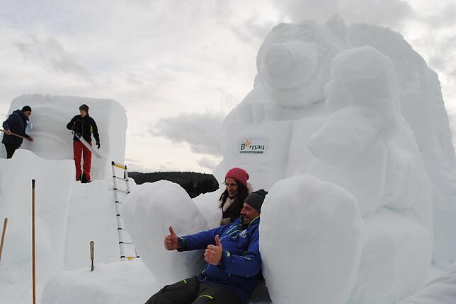 Bild 19: Schneeskulpturen-Festival in Bernau: Schauen Sie zu, wie aus Schnee Kunst wird
