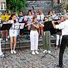 Herbert Gramsch verabschiedet sich mit einem Flashmob in der Fußgängerzone Tiengen.