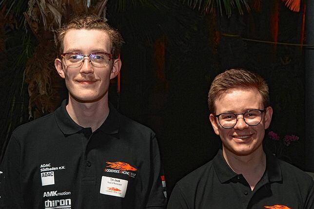 Tim Jauck und Moritz Hartleitner, HTWG, BRT, Bodensee Racing Team. Bild: Nikolaj Schutzbach