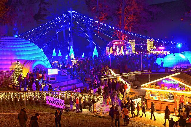 Das neu konzipierte Wunderland-Areal mit auflblasbarem Schnee-Iglus kommt bei den Besuchern sehr gut an.