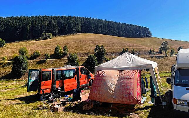 Camper-Idylle auf 980 Metern über dem Meeresspiegel: Der Campingplatz „Zum wilden Michel“ wurde im Juli 2021 eröffnet.