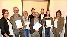 Jede Menge Auszeichnungen gibt es beim Ehrenempfang der Stadt Vöhrenbach. Mit dabei sind Alexandra Zapf, Hermann Dotter, Ute Möller, ...